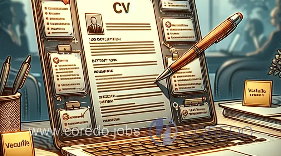 Иллюстрация к разделу "Jak přizpůsobit CV popisu práce?" в статье "Jak napsat životopis- který zaujme zaměstnavatele – praktické tipy a ukázky."