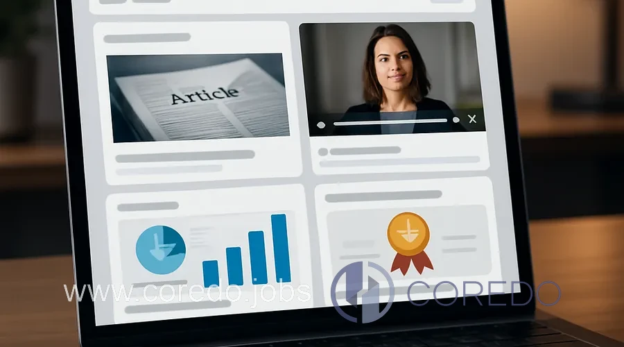 Иллюстрация к разделу «Typy obsahu na LinkedIn» у статті «Jak správně vystupovat na LinkedInu rady pro uchazeče i firmy»